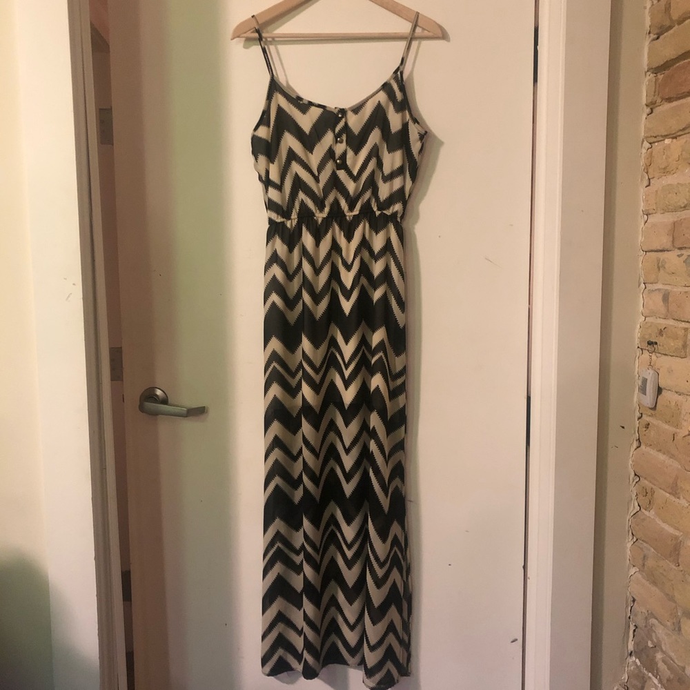 Chevron Maxi Dress